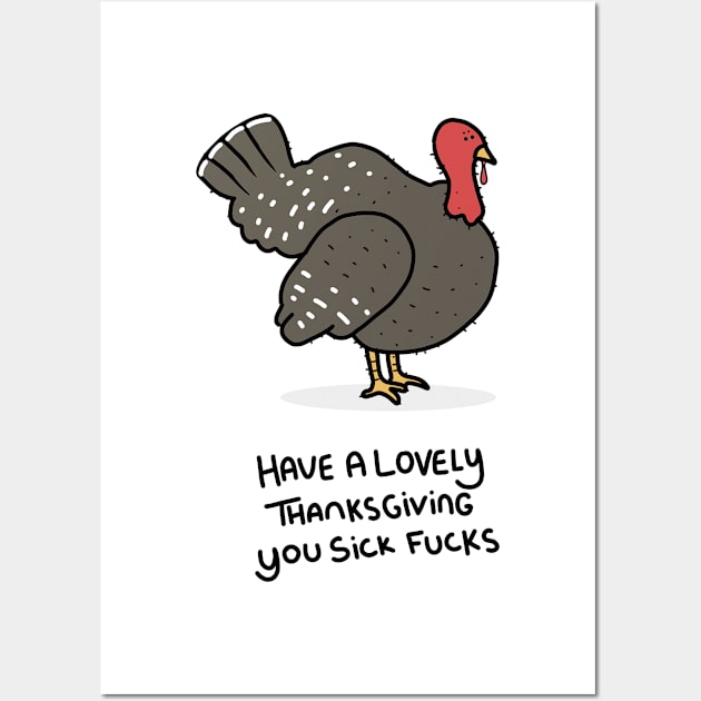 Grumpy Turkey Wall Art by grumpyanimals